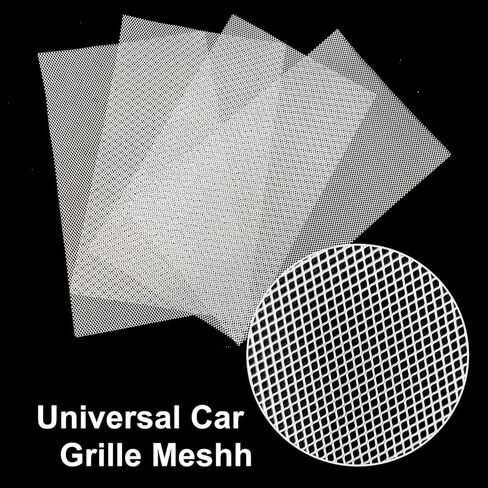 2-Pack Silver Aluminum Grill Mesh 8" x 13", 0.016" Thick Metal Screen with 0.12" x 0.16" Micro Holes, Flexible Grille Insert for Automotive Bumper, DIY Home Vents and Craft Projects in Saudi Arabia
