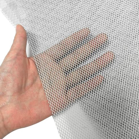 2-Pack Silver Aluminum Grill Mesh 8" x 13", 0.016" Thick Metal Screen with 0.12" x 0.16" Micro Holes, Flexible Grille Insert for Automotive Bumper, DIY Home Vents and Craft Projects in Saudi Arabia