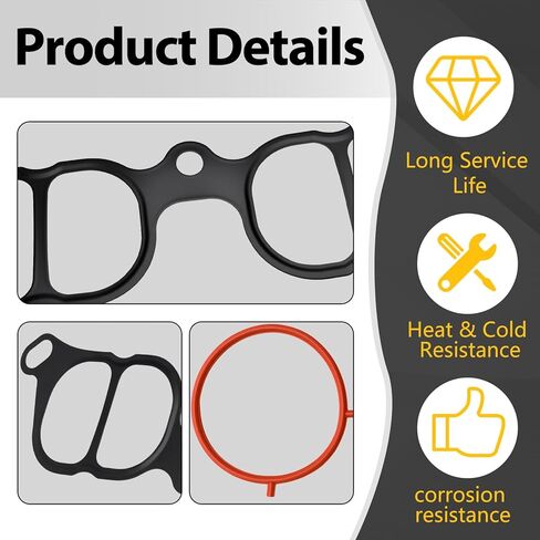 Engine Intake Manifold Gasket Set Compatible with 2006-2015 Lexus IS250 2.5L V6 Lower Upper Replace 17177-31021 17176-31050 1717731021 1717631050 MS19749 979434 in Saudi Arabia