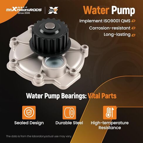 مجموعة حزام التوقيت maxpeedingrods مع مضخة مياه لفولفو S60 V70 S80 S40 V40 S70 XC90 C70 V70 XC70 1998-2010 9440383 3188688 WPV800 9458309 in Kuwait