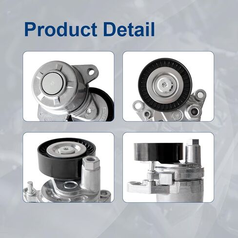 AUCERAMIC Belt Tensioner Assembly with Pulley Fit for Nissan Altima 2013-2018, Rogue 2014-2020, 2.5L L4 Replace# 119553TA0A, 119553TA0B, 119553TA9D, 119554BA0A in Kuwait