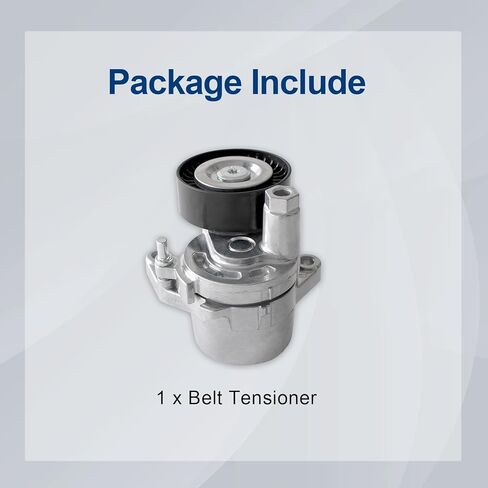AUCERAMIC Belt Tensioner Assembly with Pulley Fit for Nissan Altima 2013-2018, Rogue 2014-2020, 2.5L L4 Replace# 119553TA0A, 119553TA0B, 119553TA9D, 119554BA0A in Kuwait