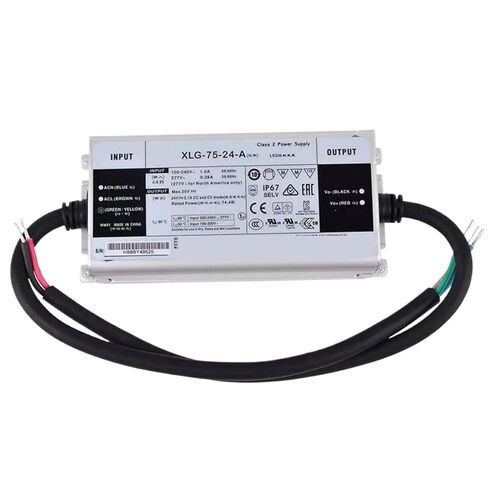 1 قطعة XLG-75-24-A 24 فولت 3.1A الجهد المستمر LED الإضاءة سائق Buit-in نشط PFC وظيفة AC-DC مقاوم للماء IP67 in Kuwait