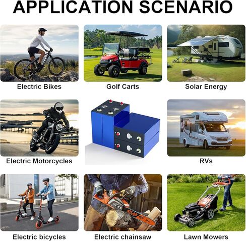 3.2v 320AH LiFePO4 Grade A Battery Cells - 5000+ Deep Cycle Lithium Replacement Batteries for Solar Systems, Cars, RVs, Boats (4PCS) in Kuwait