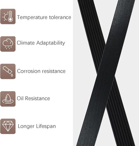 حزام محرك أفعواني من AUCERAMIC 7PK2019 مناسب لإنفينيتي G37 M37 Q40 Q50 Q60 Q70 Q70L QX50 QX70 EX37 FX37 FX50 2008-2019 Nissan 370Z 3.7L V6 5.0L V8 2009-2020 K070795 in Kuwait