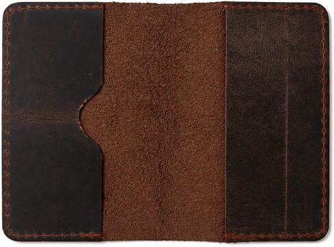Leather Journal Cover for 2.5 x 4 Inches Pocket Notebooks – Handmade Refillable Mini Notebook Cover – Compatible with Outus, Qeeenar & Similar Small Journals, Travel Memo Pads & Pocket Diaries in Saudi Arabia