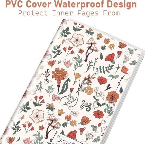 Pocket Calendar 2025-2026 Planner, Daily Weekly Monthly Planner Jan 2025 to Dec 2026 (3.7" x 6.7") Page Size, Daily Planner 2025 for Purse - Wildflower in Saudi Arabia