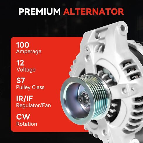 13980N Alternator Replacement For Honda Accord 2.4L 2003-2007, Civic 2.0L 2006-2011, 2.4L CRV 2007-2011, 2.4L Element 2003-2011, Acura CSX 2.0L 06-08, TSX 2.4L 04-08, 104210-4732, 31100-RAA-A01 in Saudi Arabia