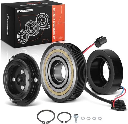A-Premium Air Conditioner AC Compressor Clutch Kit Compatible with Hyundai Elantra 2017-2020, Elantra GT 2017, 2.0L in Kuwait