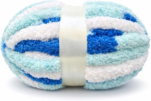 Bulky Chenille Yarn Super Soft, Thick Chunky Knitting Yarn for Hand Knitting 0.55LB in Kuwait