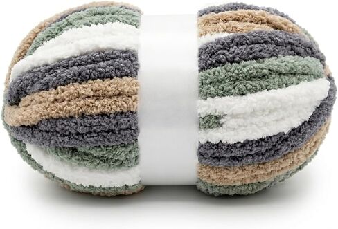 Bulky Chenille Yarn Super Soft, Thick Chunky Knitting Yarn for Hand Knitting 0.55LB in Kuwait