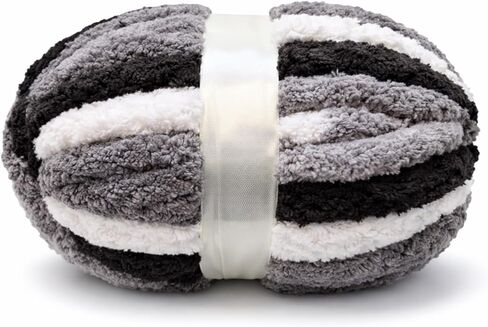 Bulky Chenille Yarn Super Soft, Thick Chunky Knitting Yarn for Hand Knitting 0.55LB in Kuwait