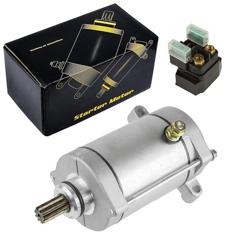 Starter Motor Relay Solenoid Kit 5KM-81890-00-00 163mm Length Replacement for Yamaha Grizzly 660 YFM660 2002-2008 Kodiak YFM400 2000-2006 Rhino 660 YXR660 Replaces 1D0-81940-01-00 in Kuwait