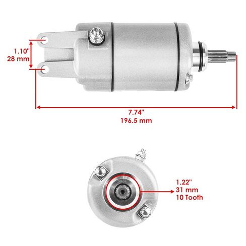 Starter Motor Relay Solenoid Kit 31200-HN2-A01 7.7in Length Replacement for Honda TRX500FA FourTrax Foreman Rubicon TRX500FGA FourTrax Foreman Rubicon Replaces 35850-HN8-003 in Kuwait