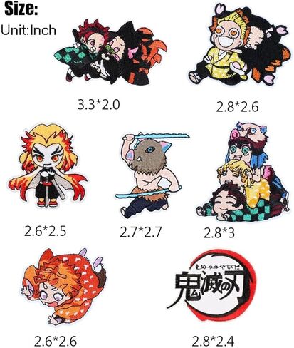 Iron on Patches for Clothing,19 Pieces Iron on Patches Anime Patches Embroidered Iron on Sew on Decorative Applique Patch Patches for DIY Jeans, Jackets, Shirts, Bag, Caps in Saudi Arabia