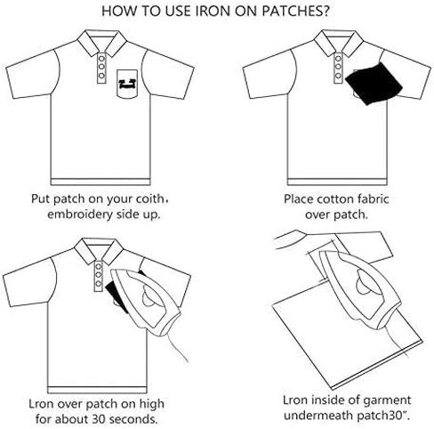 Iron on Patches for Clothing,19 Pieces Iron on Patches Anime Patches Embroidered Iron on Sew on Decorative Applique Patch Patches for DIY Jeans, Jackets, Shirts, Bag, Caps in Saudi Arabia