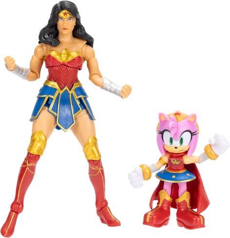 مجموعة مجسمات شخصيات DC X Sonic القابلة للتجميع من إيمي في دور ووندر وومان ووندر وومان نفسها! تتميز بنقاط مفصلية متعددة لوضعيات مليئة بالحركة in Kuwait
