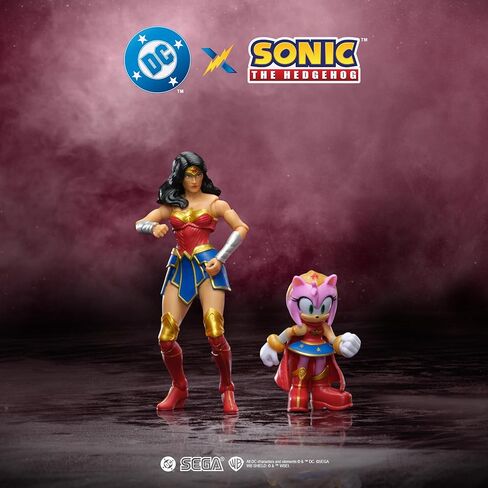 مجموعة مجسمات شخصيات DC X Sonic القابلة للتجميع من إيمي في دور ووندر وومان ووندر وومان نفسها! تتميز بنقاط مفصلية متعددة لوضعيات مليئة بالحركة in Kuwait