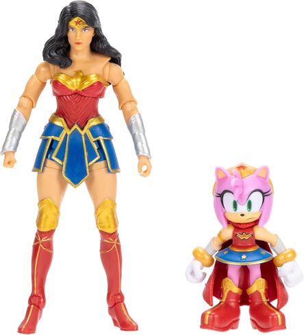 مجموعة مجسمات شخصيات DC X Sonic القابلة للتجميع من إيمي في دور ووندر وومان ووندر وومان نفسها! تتميز بنقاط مفصلية متعددة لوضعيات مليئة بالحركة in Kuwait