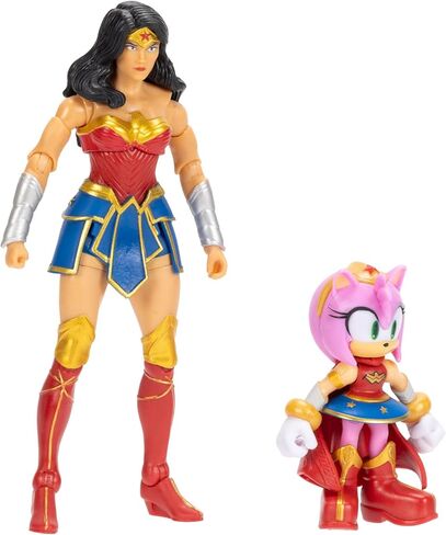 مجموعة مجسمات شخصيات DC X Sonic القابلة للتجميع من إيمي في دور ووندر وومان ووندر وومان نفسها! تتميز بنقاط مفصلية متعددة لوضعيات مليئة بالحركة in Kuwait