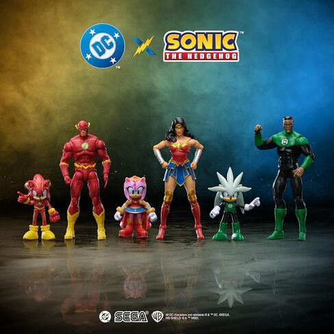 مجموعة مجسمات شخصيات DC X Sonic القابلة للتجميع من إيمي في دور ووندر وومان ووندر وومان نفسها! تتميز بنقاط مفصلية متعددة لوضعيات مليئة بالحركة in Kuwait