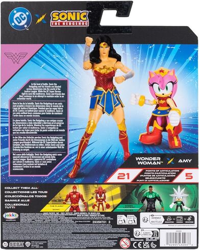 مجموعة مجسمات شخصيات DC X Sonic القابلة للتجميع من إيمي في دور ووندر وومان ووندر وومان نفسها! تتميز بنقاط مفصلية متعددة لوضعيات مليئة بالحركة in Kuwait