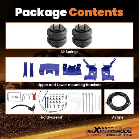 طقم أكياس تعليق هوائي خلفي من maxpeedingrods 5000 رطل لنيسان تيتان 2WD 4WD 2004-2015 طقم زنبرك مساعد الهواء in Kuwait