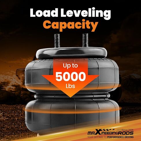 طقم أكياس تعليق هوائي خلفي من maxpeedingrods 5000 رطل لنيسان تيتان 2WD 4WD 2004-2015 طقم زنبرك مساعد الهواء in Kuwait