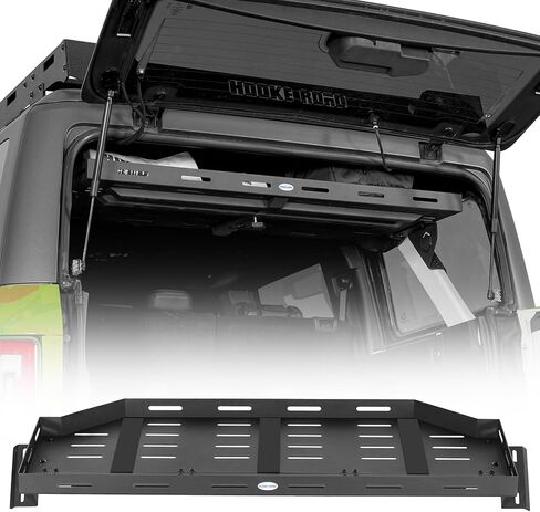 Hooke Road Bronco Trunk Upper Basket Cargo Rack for 2021-2026 Ford Bronco 4-Door Hardtop (Exclude Bronco Sport), Offroad Steel Luggage Carrier Storage Shelf Tray in Kuwait