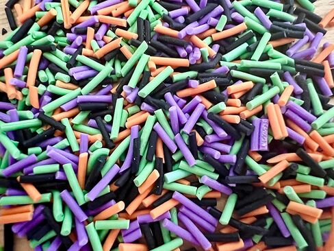 SBN Craft Supplies 50 جرامًا من الساحرات لرشات الهالوين المزيفة، شريحة فيمو، رشات وهمية من طين البوليمر، مثالية لتزيين الطعام المزيف بنفسك in Kuwait