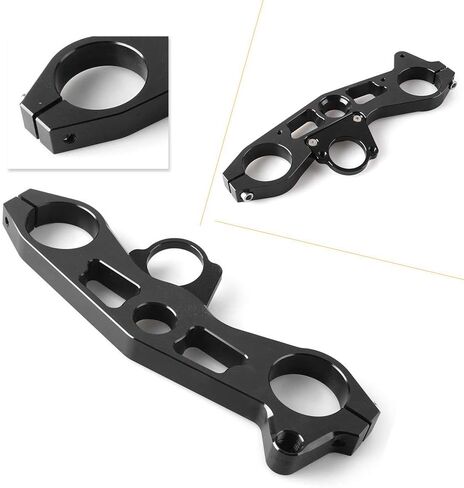 FSFY Motorcycle Triple Tree Front Upper Top Clamp for Kawasaki Ninja ZX6R 2009-2012, Black in Kuwait