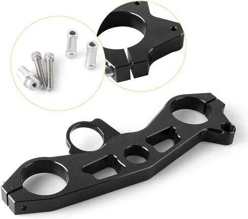 FSFY Motorcycle Triple Tree Front Upper Top Clamp for Kawasaki Ninja ZX6R 2009-2012, Black in Kuwait