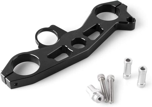 FSFY Motorcycle Triple Tree Front Upper Top Clamp for Kawasaki Ninja ZX6R 2009-2012, Black in Kuwait
