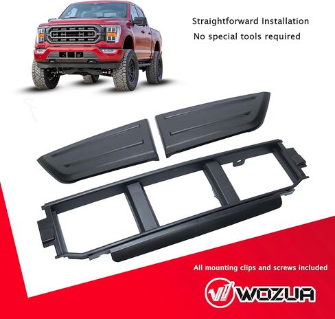Front Bumper Cover Spacer Panel, Lower Grille Trim Panel Compatible With Ford F150 2021 2022 2023 Replace for ML3Z17B968BB ML3Z17E811AA ML3Z17E810AA in Saudi Arabia