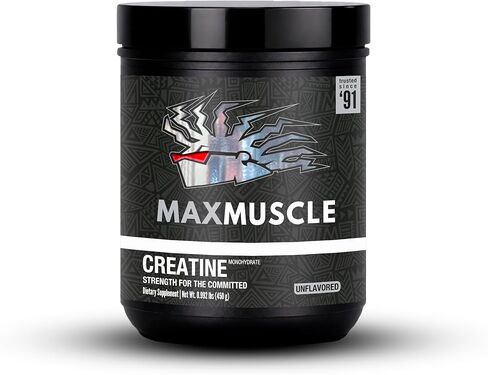 Max Muscle Ultra Pure Creatine Monohydrate Powder 5000 mg (5 Grams) | 3rd Party Purity Tested | 100% Micronized and Unflavored for Maximum Absorption | Keto Friendly | 8.8 Ounces | 50 Servings in Saudi Arabia