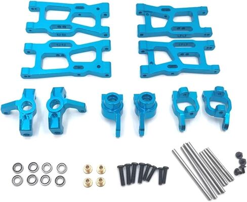 لـ WLtoys 144010 144001 144002 124016 124017 124018 124019 ترقيات معدنية لمحامل كأس التوجيه بذراع التأرجح 6 قطع RC قطع غيار السيارات RC قطع غيار السيارات (أصفر) in Kuwait