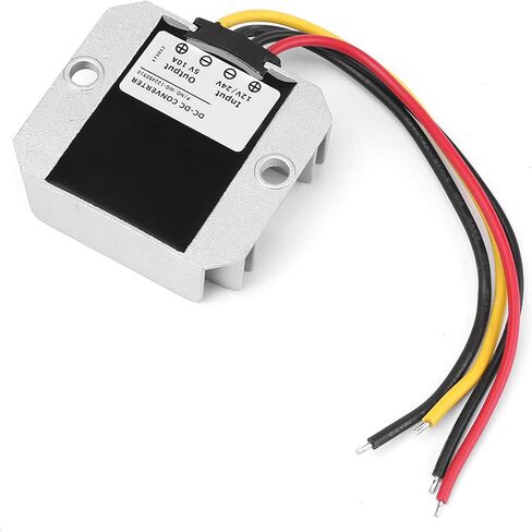 MAVIS LAVEN Voltage Regulator 10A 50W DC 24V 12V to 5V Step Down Converter, Aluminum Alloy IP68 Module with Overload Protection for Car Truck Vehicle Electronics in Kuwait