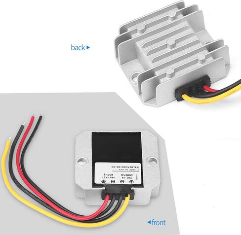 MAVIS LAVEN Voltage Regulator 10A 50W DC 24V 12V to 5V Step Down Converter, Aluminum Alloy IP68 Module with Overload Protection for Car Truck Vehicle Electronics in Kuwait
