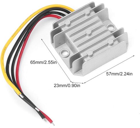MAVIS LAVEN Voltage Regulator 10A 50W DC 24V 12V to 5V Step Down Converter, Aluminum Alloy IP68 Module with Overload Protection for Car Truck Vehicle Electronics in Kuwait