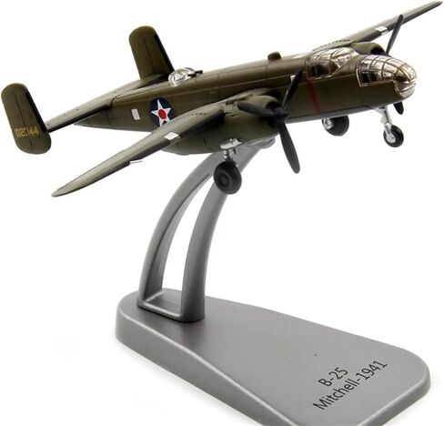 1/144 مقياس B-25 Bomber Mitchell Alloy نموذج طائرة مع حامل عرض هواية أطقم منمذجة in Kuwait