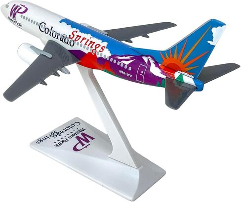 Western Pacific Colorado Boeing 737-300 1:200 Scale - Plastic Snap-Fit Model Airplane - Collectible Replica of Western Pacific Colorado Aircraft - Part #ABO-73730H-401 in Kuwait