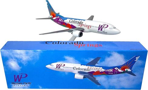 Western Pacific Colorado Boeing 737-300 1:200 Scale - Plastic Snap-Fit Model Airplane - Collectible Replica of Western Pacific Colorado Aircraft - Part #ABO-73730H-401 in Kuwait