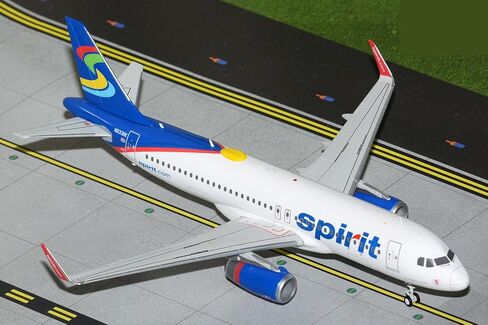 طائرة جيميني جيتس سبيريت إيرلاينز إيرباص A320-200 نموذج طائرة - طائرة مصبوبة بمقياس 1:200 مع معدات الهبوط، شاشة N633NK كبيرة قابلة للتجميع (للأعمار من 14 عامًا فما فوق) in Kuwait