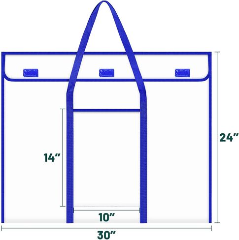 AKAYOK 30 x 24 Inch Art Portfolio Case, Portfolio Folder for Artwork, Posters Storage Bag with Pocket and Handle Waterproof Art Portfolio Bag for Poster, Scrapbook, Keepsake and Bulletin Board in Kuwait