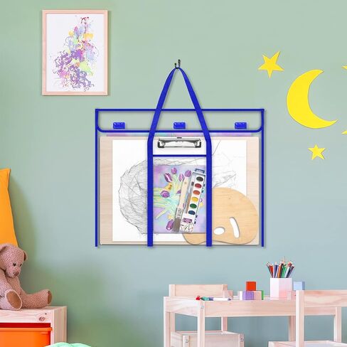 AKAYOK 30 x 24 Inch Art Portfolio Case, Portfolio Folder for Artwork, Posters Storage Bag with Pocket and Handle Waterproof Art Portfolio Bag for Poster, Scrapbook, Keepsake and Bulletin Board in Kuwait