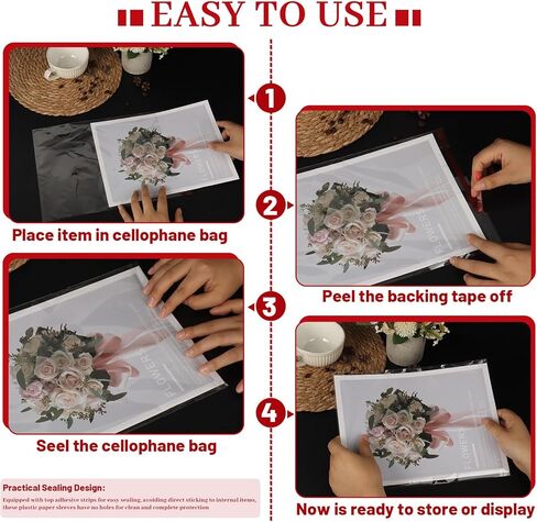 140 Pcs 8.5 x 11 Inch Cellophane Bags, Magazine Sleeves, Comic Book Sleeves, Resealable Clear Plastic Sleeves for Paper, Artwork, Photo Mats, Comic, Magazine Page in Saudi Arabia