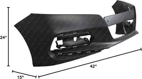 BUMPERS THAT DELIVER - Primered, Front Bumper Cover Fascia for 2018 2019 2020 Honda Accord Sedan 18 19 20, HO1000314 in Kuwait