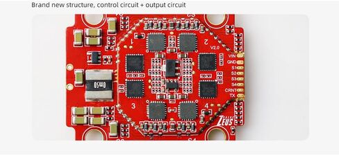HGLRC Zeus 60A ESC BL32 3-6S 4in1 M3 مع حوض حراري، يدعم DShot600/300/150/Oneshot125/42 MultiShot لطائرة سباق FPV بدون طيار حرة in Kuwait