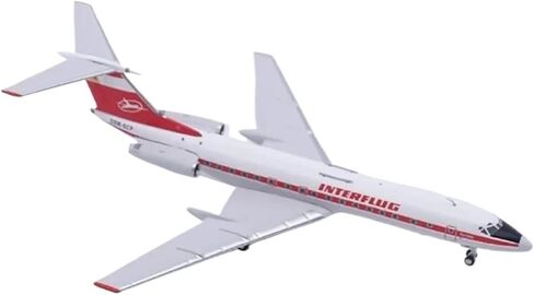 نماذج طائرات طبق الأصل بمقياس 1:400 نموذج طائرة مصغرة لـ 62411 لطائرة Interflug TU-134A DDR-SCP نموذج طائرة مصغرة بتفاصيل عالية in Kuwait