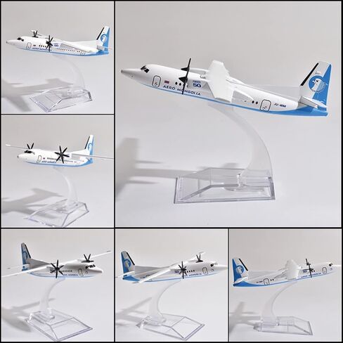 MOUDOAUER 1/400 مقياس منغوليا فوكر 50 FK-50 نموذج طائرة سبيكة نموذج دييكاست طائرة نموذج محاكاة عالية للتجميع in Kuwait